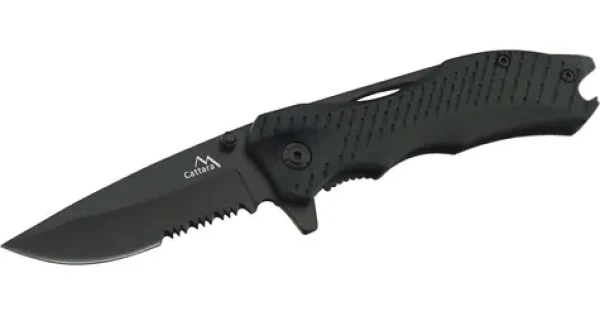 CATTARA Nůž zavírací RAW / délka 19,4 cm / nerezová ocel SS420 / pojistka / otvírák lahví (13233)