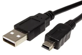 OEM USB kabel USB 2.0 USB-A - Mini-B 1.5m / šedá (OEM_USB_Amn_15s)