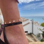 ELENYS Pearl Drop – pozlacený náramek 18K žluté zlato Délka náramku: 18,5+6 cm / max. 24,5 cm