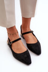 Dámské baletky na nízkém podpatku s odkrytou patou Sergio Leone SK831 černé 37