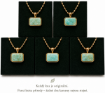 ELENYS Amazonite | Náhrdelník s přírodním kamenem Délka: 40+5 cm / max. 45 cm