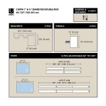 Zlatá roztažitelná dvojitá garnýž 168-305 cm Umbra CAPPA