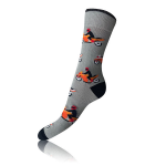Dárková krabička zábavných crazy ponožek 4 páry CRAZY SOCKS BOX - BELLINDA - modrá 43 - 46