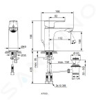 IDEAL STANDARD - Connect Air Umyvadlová baterie s výpustí, chrom A7022AA