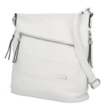 Trendy dámská koženková crossbody kabelka Tande, bílá