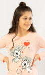 Dětské pyžamo dlouhé světle lososová model 15742663 Vienetta Kids