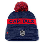 Fanatics Pánská Zimní Čepice Washington Capitals Authentic Pro Rink Beanie Cuff With POM