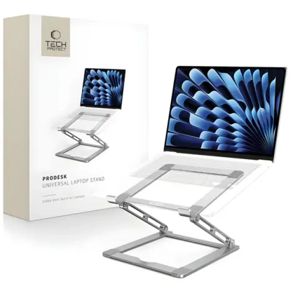 Tech-Protect ULS400 šedá / Stojan pro notebook / skládací / nastavitelný / do 17"