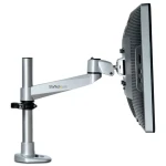 StarTech Stolní rameno na monitor stříbrné / Rameno na monitor / 12”-34” / Nosnost 14 kg / Náklon -15° až 90° (ARMPIVOTB2)
