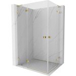 MEXEN/S - Lunar L Duo sprchový kout dveře křídlové 120 x 90, transparent, zlato 834L-120L-090P-50-00