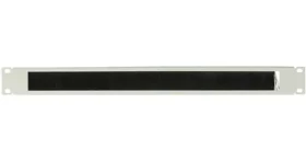 Lanview 19" kartáčový organizér kabelů 1U bílá / Organizér kabelů / kovový / kartáčový průchod (RAO200WH)