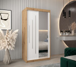 Šatní skříň Abi Y2 Barva korpusu: Bílá, Rozměry: 120 cm, Dveře: Dub artisan
