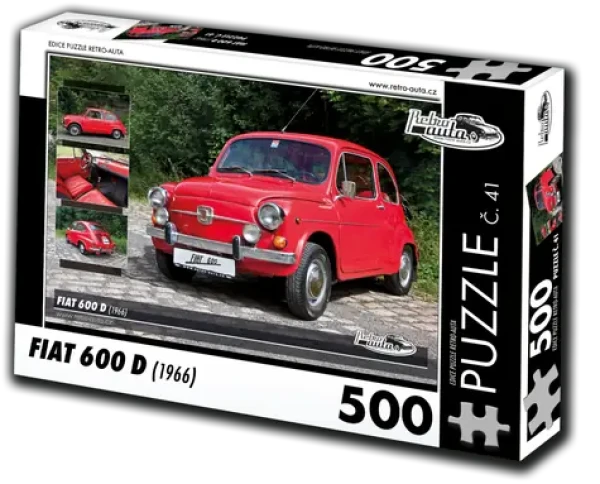 RETRO-AUTA Puzzle Fiat 600 D (1966, č. 41)