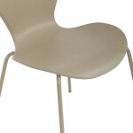 Židle jídelní, cappucino plast, čtyřnohá kovová podnož