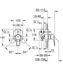 GROHE - BauLoop Baterie pod omítku, pro 2 spotřebiče, s tělesem, chrom 29041001