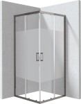 DEANTE - Funkia Evo čtvercový sprchový kout, 80x80 cm – vzor pruh KYC_DE88P