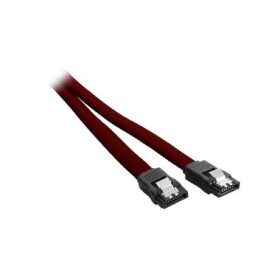 CableMod ModMesh SATA 3 Kabel 30cm - tmavě červená (CM-CAB-SATA-N30KBR-R)