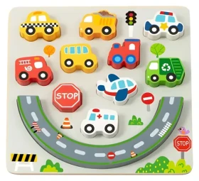 2Kids Toys Balanční puzzle City 2 v 1