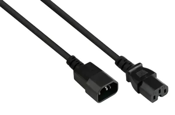 Good Connections C14 - C15 černá / Napájecí kabel / 5 m / 250 V / 10 A (P1450-S050)