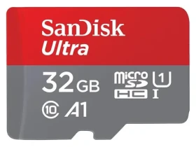 SanDisk Ultra microSDHC 32GB + adaptér / Paměťová karta / Class 10 / A1 / UHS-I / U1 (SDSQUA4-032G-GN6MT)