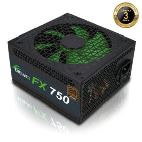 EVOLVEO FX 750, zdroj 750W ATX, 14cm, tichý, 80+ Bronze, záruka 3 roky, černý EDF_546492