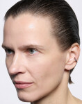 Maria Black Curl Ear Cuff Medium Silver Silver