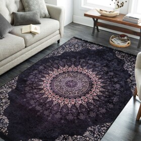 DumDekorace Luxusní orientální koberec s mandalou Šírka: 120 cm | Dĺžka: 140 cm