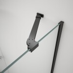 GELCO - TRINITY BLACK čtvrtkruhový kout 900x900 levý, čiré sklo, GT6590CL-B GT6590CL-B