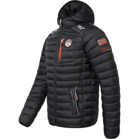 Pánská bunda WY6357H Černá vzor - Geographical Norway černá vzor 6XL