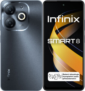 Infinix Smart 8 3GB/64GB černá / EU distribuce / 6.6" / 64GB / Android 13 GO (X6525BLC)