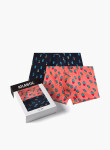 Boxerky Atlantic 2MHH-005 A'2 S-2XL tmavě modrá-korálová XXL
