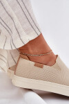 Dámské slip-on tenisky Big Star – béžové Velikost: 38