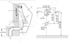 SANELA - Senzorové pisoáry Pisoár ARQ s radarovým splachovačem, s poklopem SLP 32R