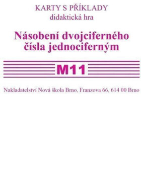 Sada kartiček M11 - násobení dvojciferného čísla jednociferným - Zdena Rosecká