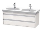 DURAVIT - Ketho Umyvadlová skříňka 48x115x46 cm, 2 zásuvky, lesklá bílá KT664902222