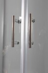 OLSEN SPA - Sprchový asymetrický kout s vaničkou IBIZA II - Barva rámu - Chrom/Leštěný hliník (ALU), Rozměr A - 120, Rozměr B - 80, Směr zavírání - Levé (SX), Výplň - Čiré bezpečnostní sklo - 5 mm OLBIBI212L