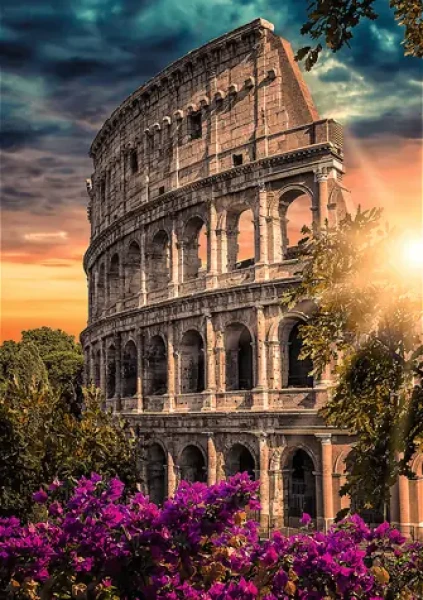 Trefl - Puzzle - Premium Plus Photo Odyssey: Koloseum, Řím, Itálie