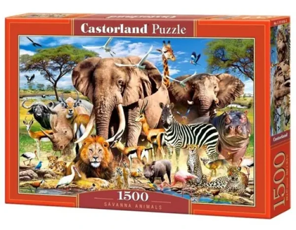 Castorland 151950 Zvířata ze savany