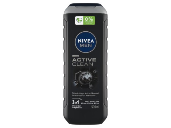 Nivea Men Active Clean 3 v 1 Sprchový gel 500 ml