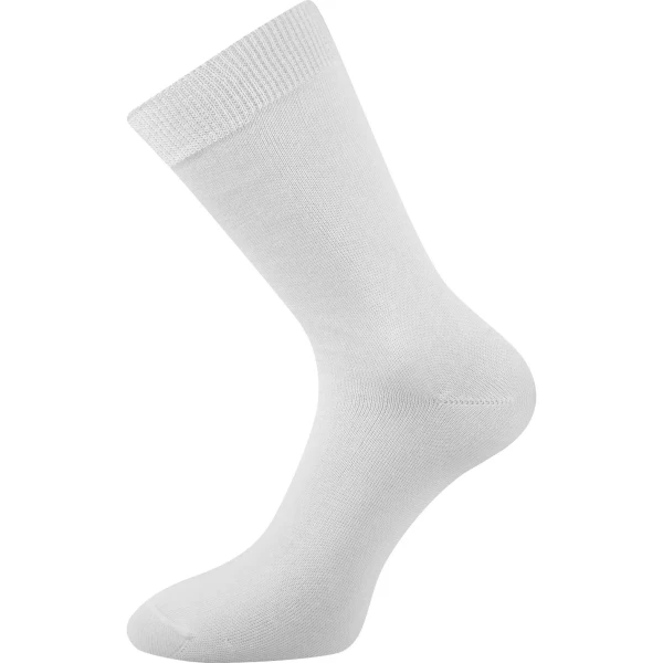 LONKA Ponožky pánské slabé HABIN 100% bavlněné BÍLÉ (3 páry) 41-42 101072
