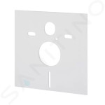 GEBERIT - Duofix Modul pro závěsné WC s tlačítkem Sigma30, lesklý chrom/chrom mat + Tece One - sprchovací toaleta a sedátko, Rimless, SoftClose 111.300.00.5 NT6