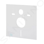 GEBERIT - Duofix Modul pro závěsné WC s tlačítkem Sigma30, matný chrom/chrom + Tece One - sprchovací toaleta a sedátko, Rimless, SoftClose 111.355.00.5 NT7