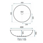 REA - Umyvadlo na desku Mandala REA-U7502