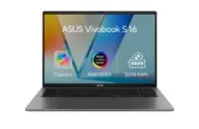 ASUS Vivobook S16 šedá / 16" WUXGA OLED / Ryzen AI 7 350 2.0GHz / 32GB / 1TB SSD / Radeon 860M / W11P (M3607KA-OLED022X)