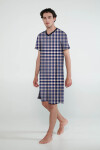 Vamp - NIGHTGOWN 100% COTTON 20624 - Vamp blue oxford xl