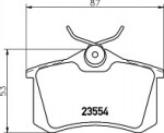 Brzdy kotouče desky zadní AUDI A3 (8P) SEAT LEON (1P) 255mm