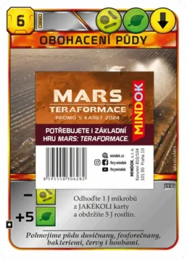 Mindok 5ks Promo karet ke hře Mars: Teraformace (2024)