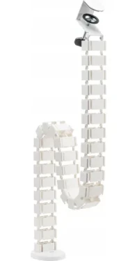LogiLink KAB0093 bílá / Svislý organizátor kabelů / Upínací na stůl / 1347 x 129 mm / ABS (KAB0093)