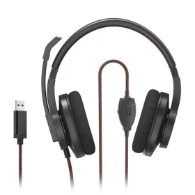 Hama PC Office Headset HS-USB400 V2 černá / sluchátka s mikrofonem (139937)