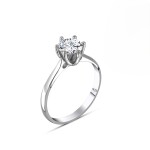 LUNICA Stříbrný zásnubní prstýnek S Velikost prstenu: 6 (EU: 51-53) 0936_6